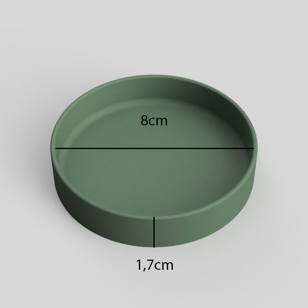 Untersetzer 8cm rund Abmessung