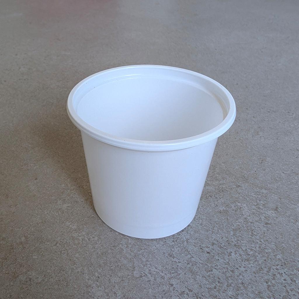 Plastikbecher Weiß 6cm