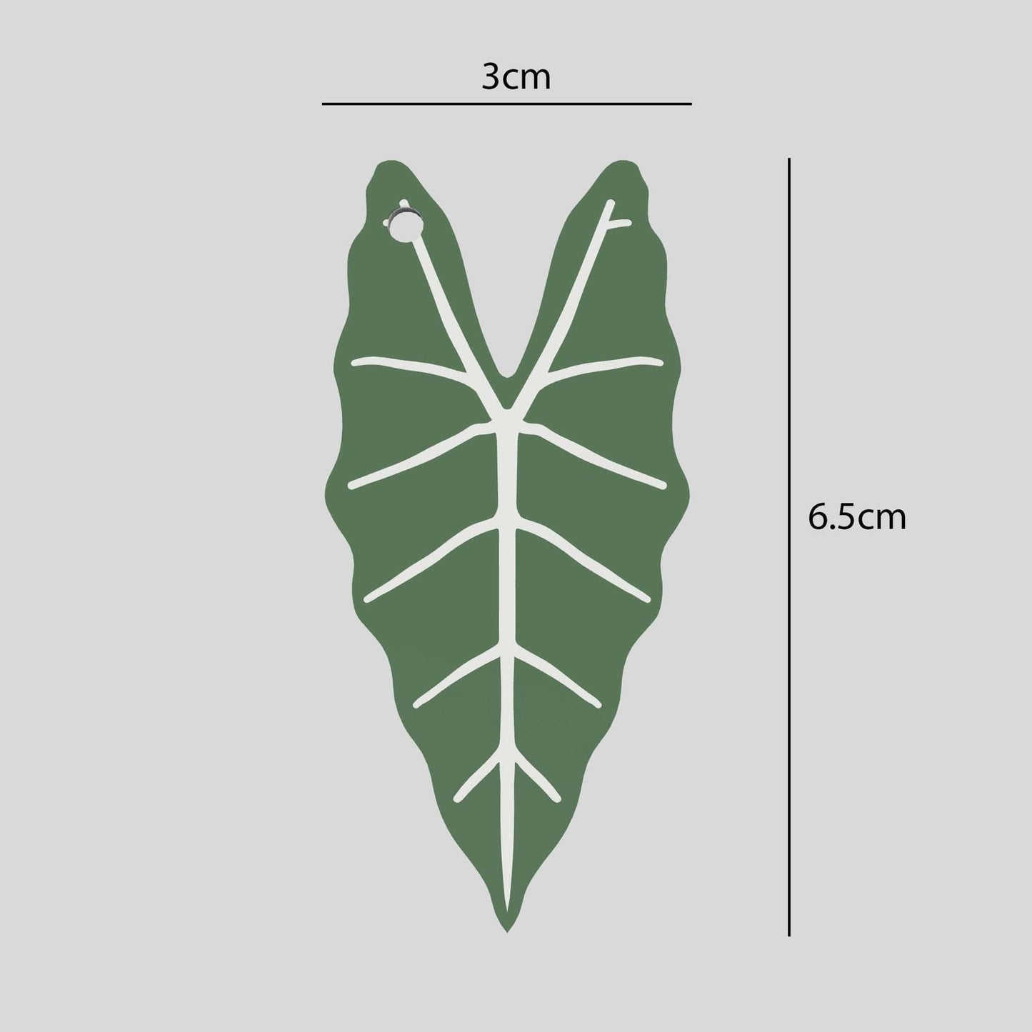 Schlüsselanhänger Alocasia Frydek Abmessungen